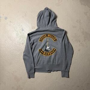 Vintage Steve Miller Band Zip Men's S Hoodie Music Guitar